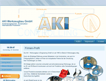 Tablet Screenshot of aki-werkzeugbau.de